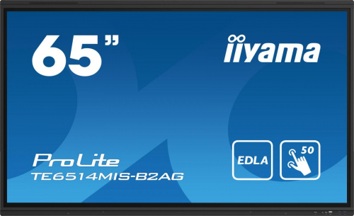17434019772423-iiyamaprolitete6514misb2agpannellopiattopersegnaleticadigitale1651cm65lcdwifi435cdm4kultrahdnerotouchscreenprocessoreintegratoandroid247
