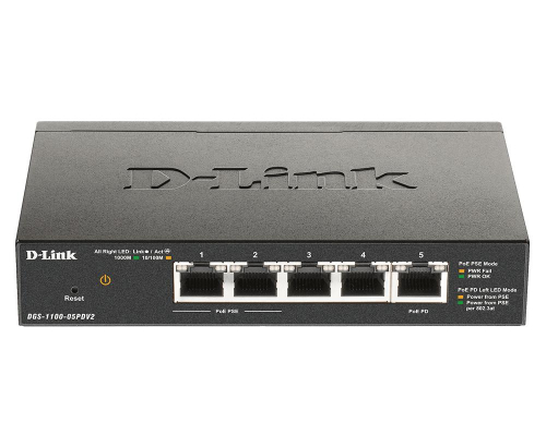 17446991025499-dlinkdgs110005pdv2switchdiretegestitogigabitethernet101001000supportopoweroverethernetpoenero