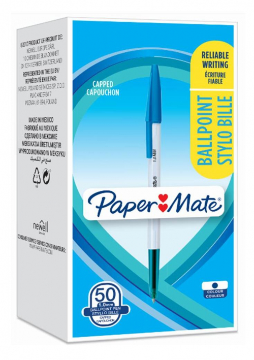 17447688660288-papermateinkjoy100blupennaasferamedio50pz
