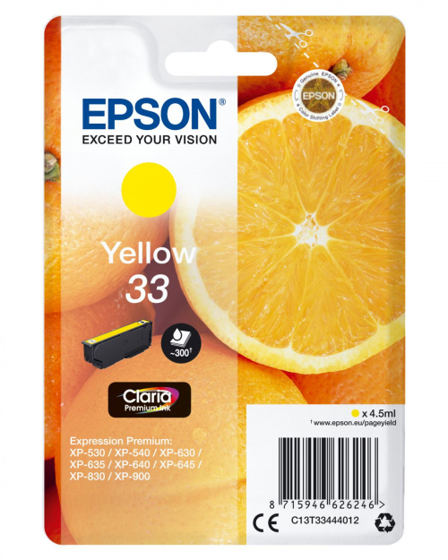 17448418277684-epsonorangescartucciagiallot33clariapremium