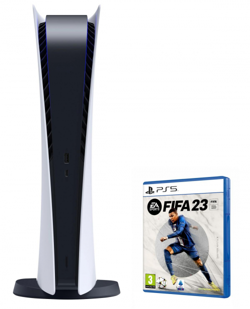 17449304319996-sonyplaystation5digitaleditionfifa23825gbwifinerobianco