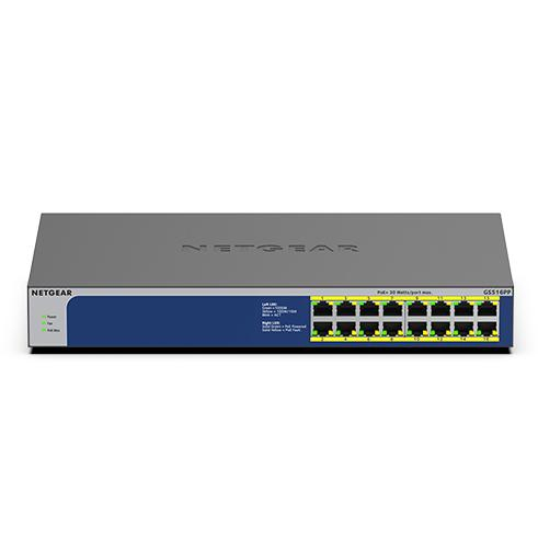 17449813537443-netgeargs516ppnongestitogigabitethernet101001000supportopoweroverethernetpoeblugrigio