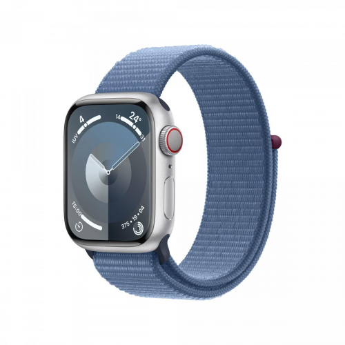 17451432614305-applewatchseries9gpscellularcassa41mminalluminioargentoconcinturinosportloopbluinverno