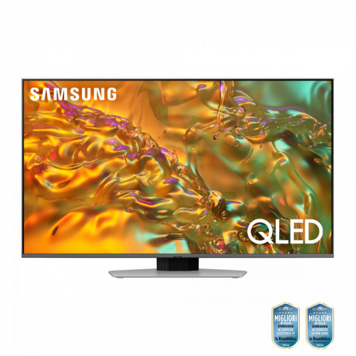 17454405412312-samsungq80dtvqled4k50qe50q80datxztsmarttvwifieclipsesilver2024processorenq4aigen24kaiupscalingsimplechamferdesigndolbyatmos