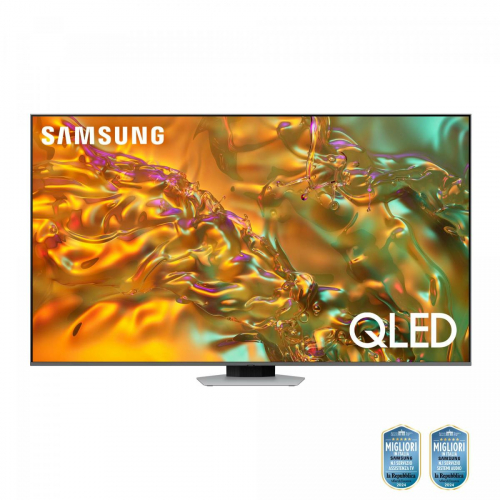 17455537096138-samsungq80dtvqled4k65qe65q80datxztsmarttvwifieclipsesilver2024processorenq4aigen24kaiupscalingsimplechamferdesigndolbyatmos