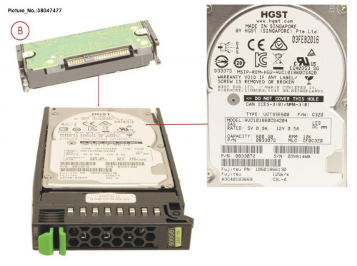 17464116403707-corepartsahdd088discorigidointerno600gb10000girimin25sata